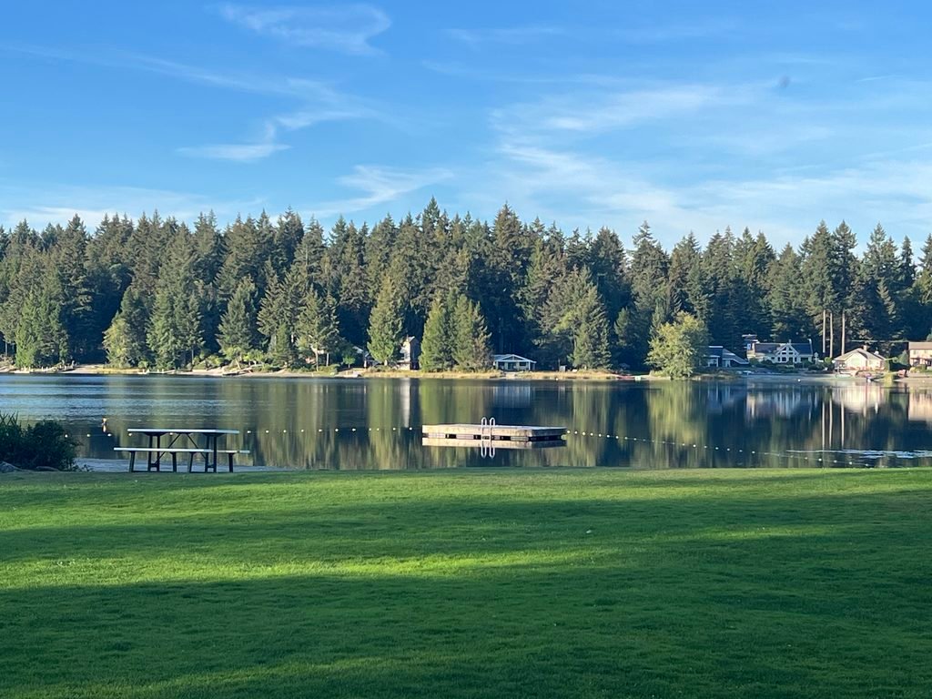 Swimming at the lake